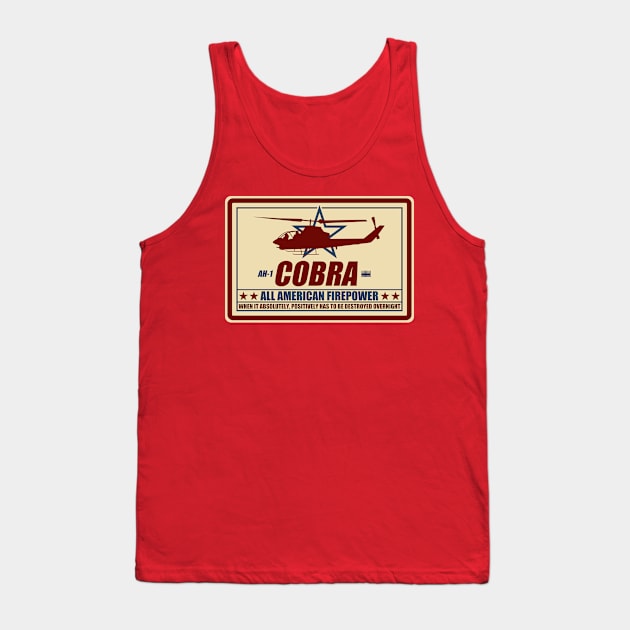 AH-1 Cobra Gunship Tank Top by TCP